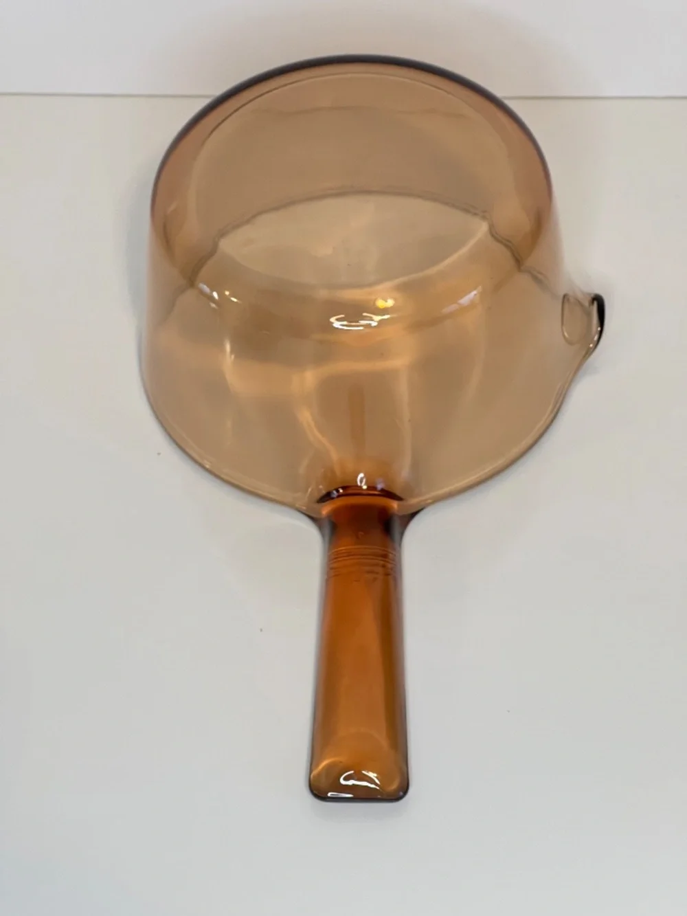 Corning Vision France Amber Glass 1L Cooking Pot Sauce Pan Lid V-1-C EUC - Picture 14 of 14
